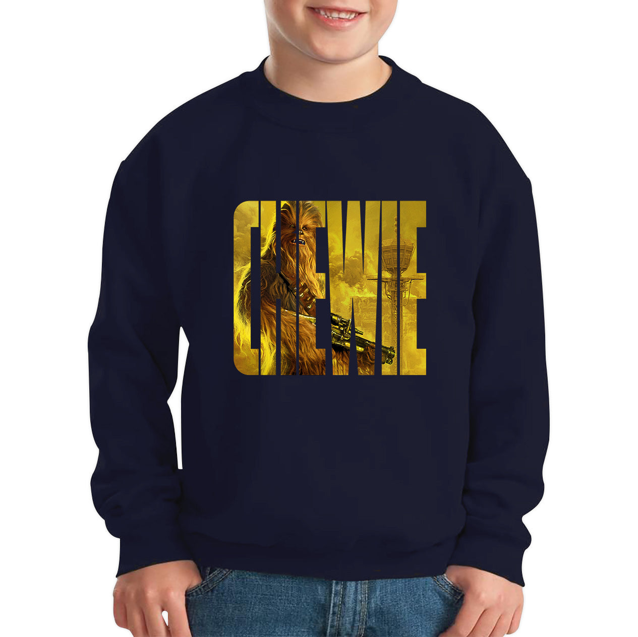 Chewie Star Wars Fictional Character Chewbacca Solo A Star Wars Story Sci-fi Action Adventure Movie Galaxy's Edge Trip Kids Jumper