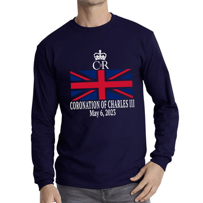 Royal Cypher CR III Coronation Of Charles III 6th May 2023 King Charles III Royal King British Flag Long Sleeve T Shirt