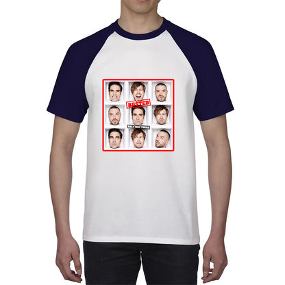 Half Way There Studio Album By Busted English Pop Punk Band Busted 20th Anniversary Baseball T Shirt