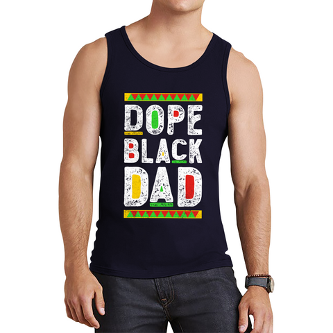 Dope Black Dad Fathers Day Life Lessons Learnings Tank Top