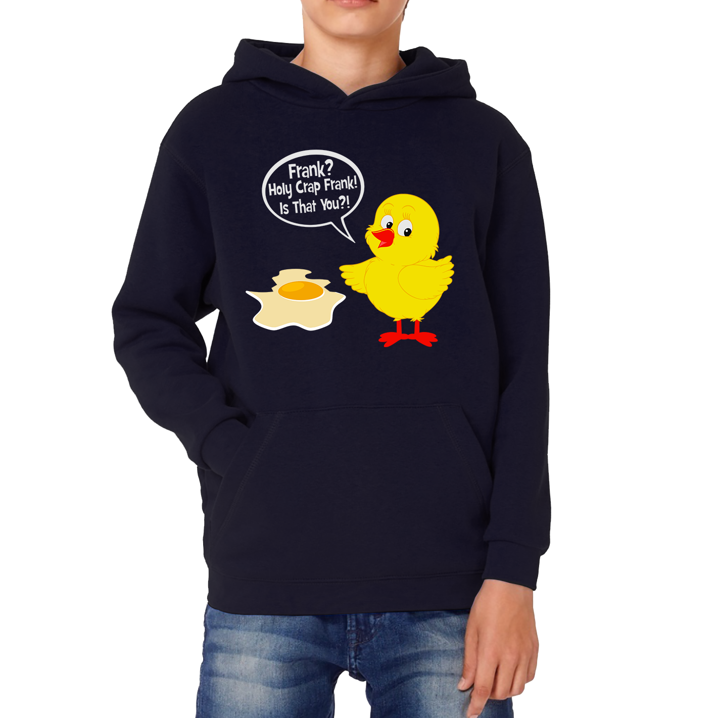 Frank? Holy Crap Frank! Is That You? Funny Egg Funny Saying Novelty Kids Hoodie