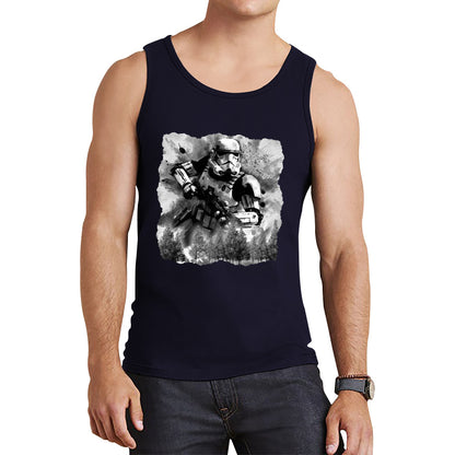 Hunter In The Forest Death Star Vintage Poster Graphic Movie Series Tank Top