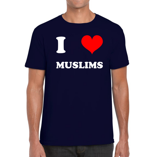I Love Muslim Spiritual Islamic Religious Muslim Religion Mens Tee Top