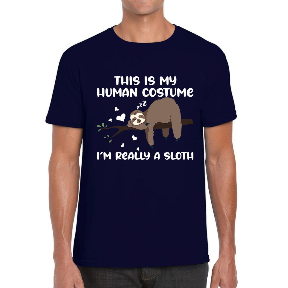 This Is My Human Costume I Am Really A Sloth Funny T Shirt