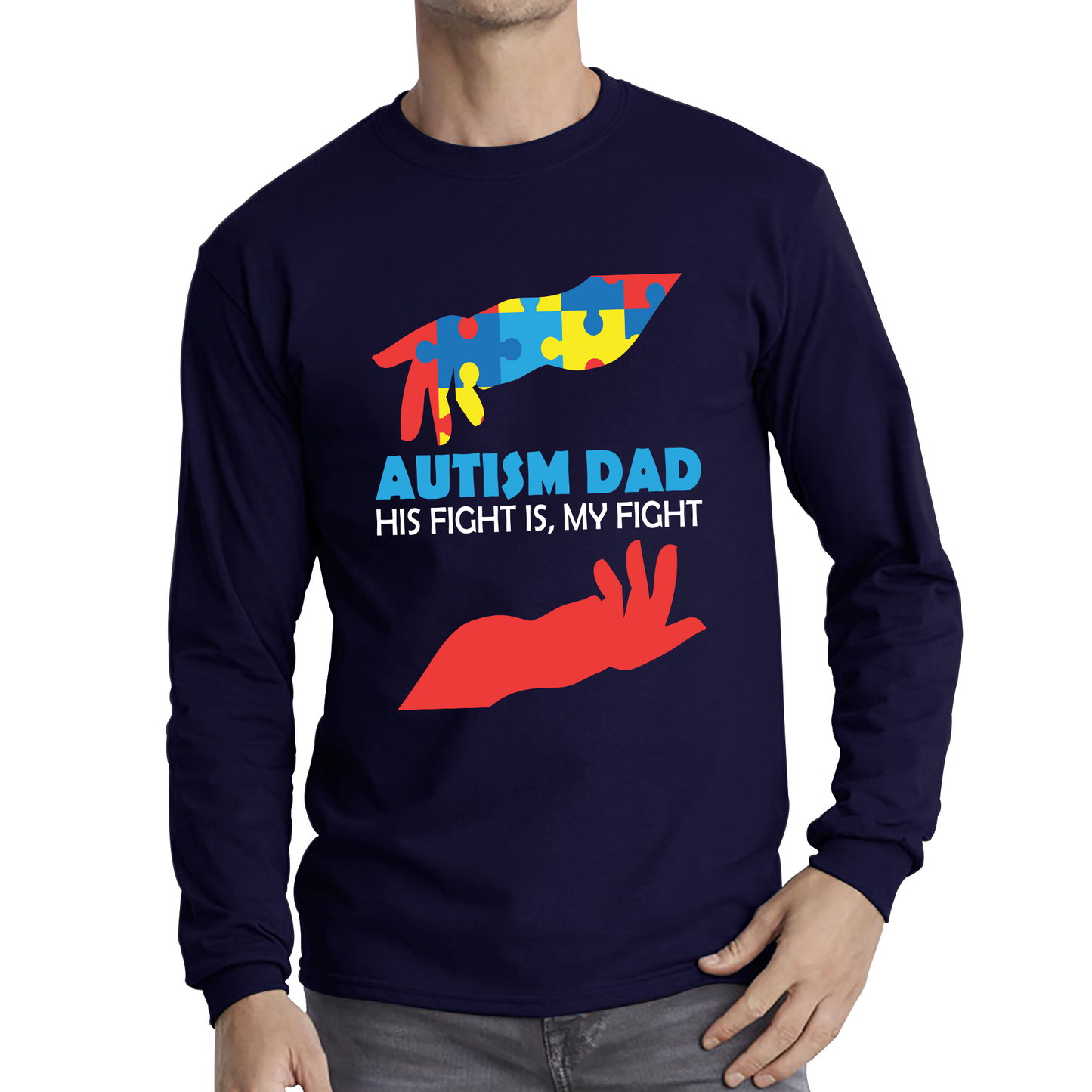 Autism Awareness Fathers Day T Shirt