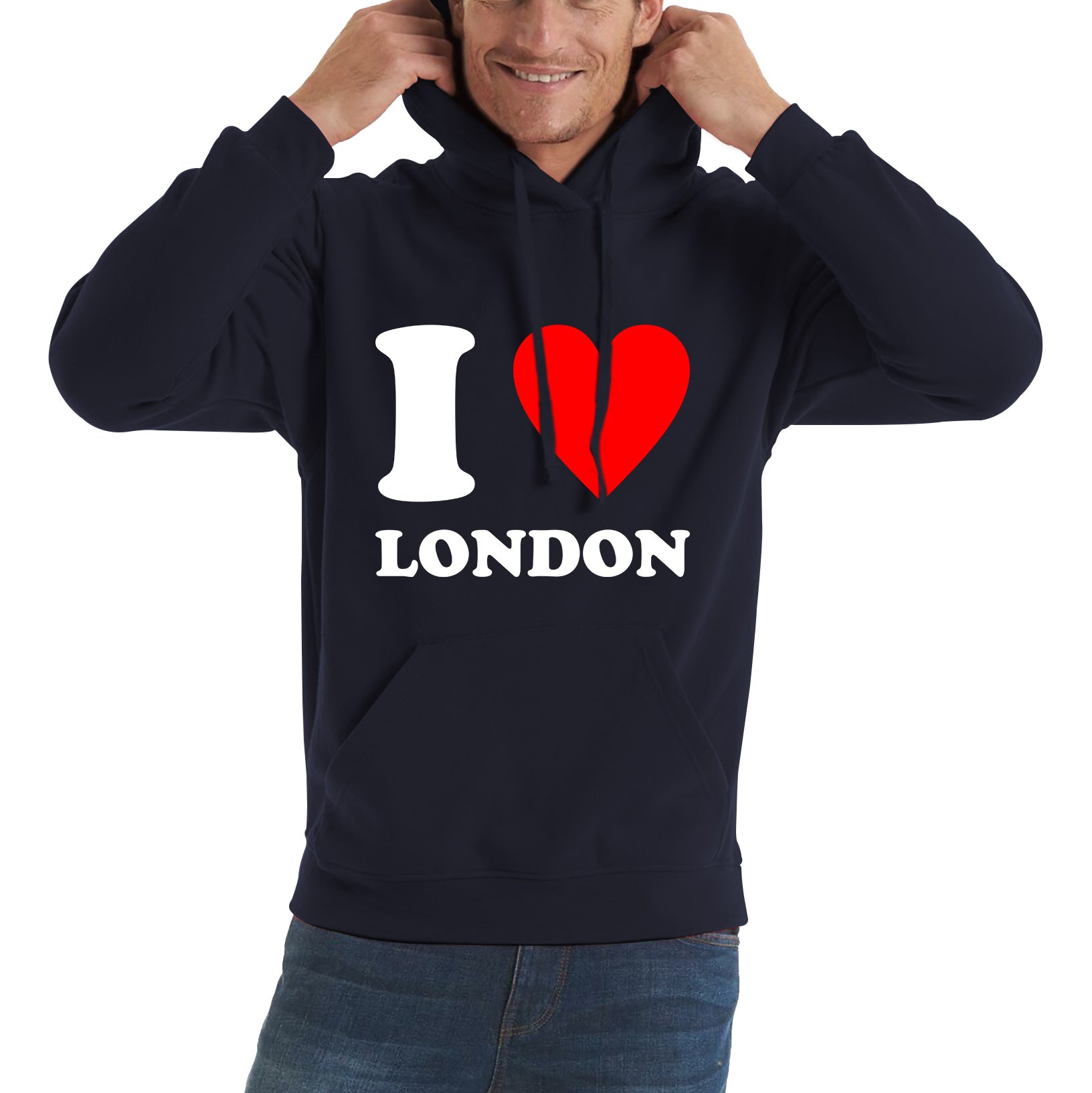 I Love London Capital of England Country Love Souvenir Great Britain Unisex Hoodie