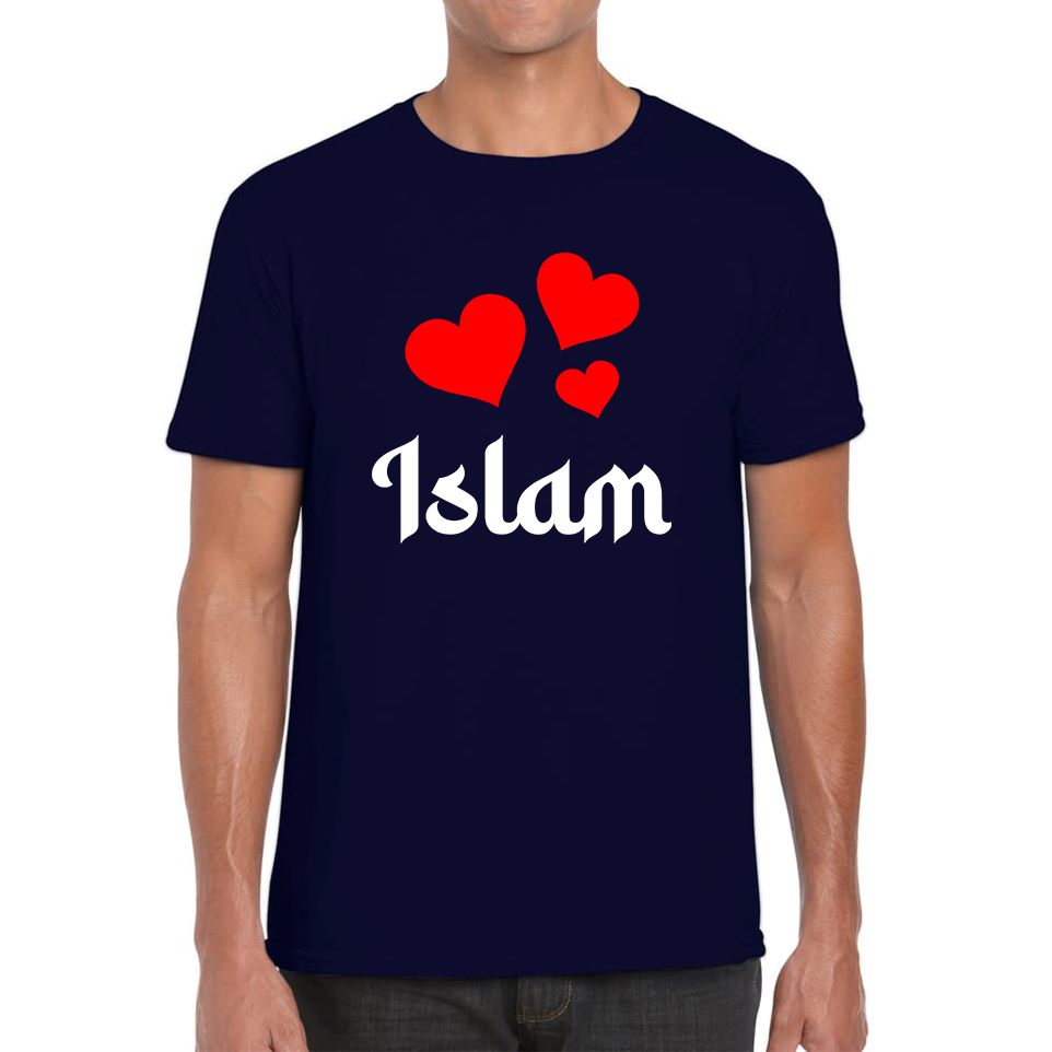 Islam Hearts Spiritual Islamic Religious Muslim Islam Religion Gift Mens Tee Top