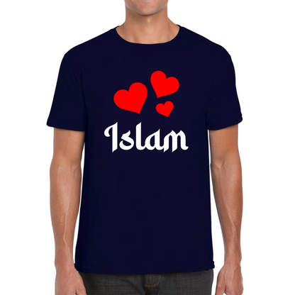 Islam Hearts Spiritual Islamic Religious Muslim Islam Religion Gift Mens Tee Top