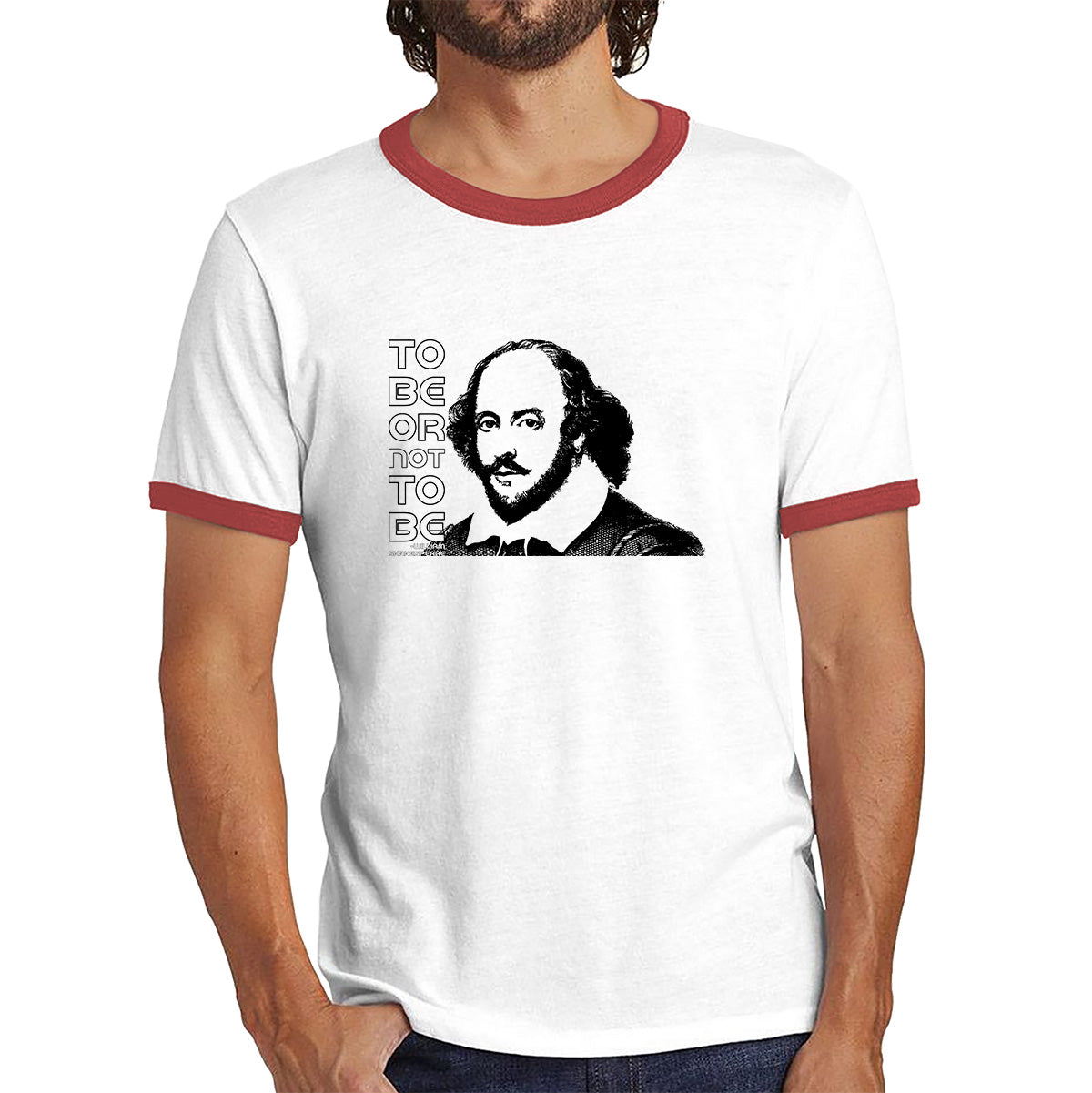 To Be Or Not To Be Book By William Shakespeare Quote National Shakespeare Day Ringer T Shirt