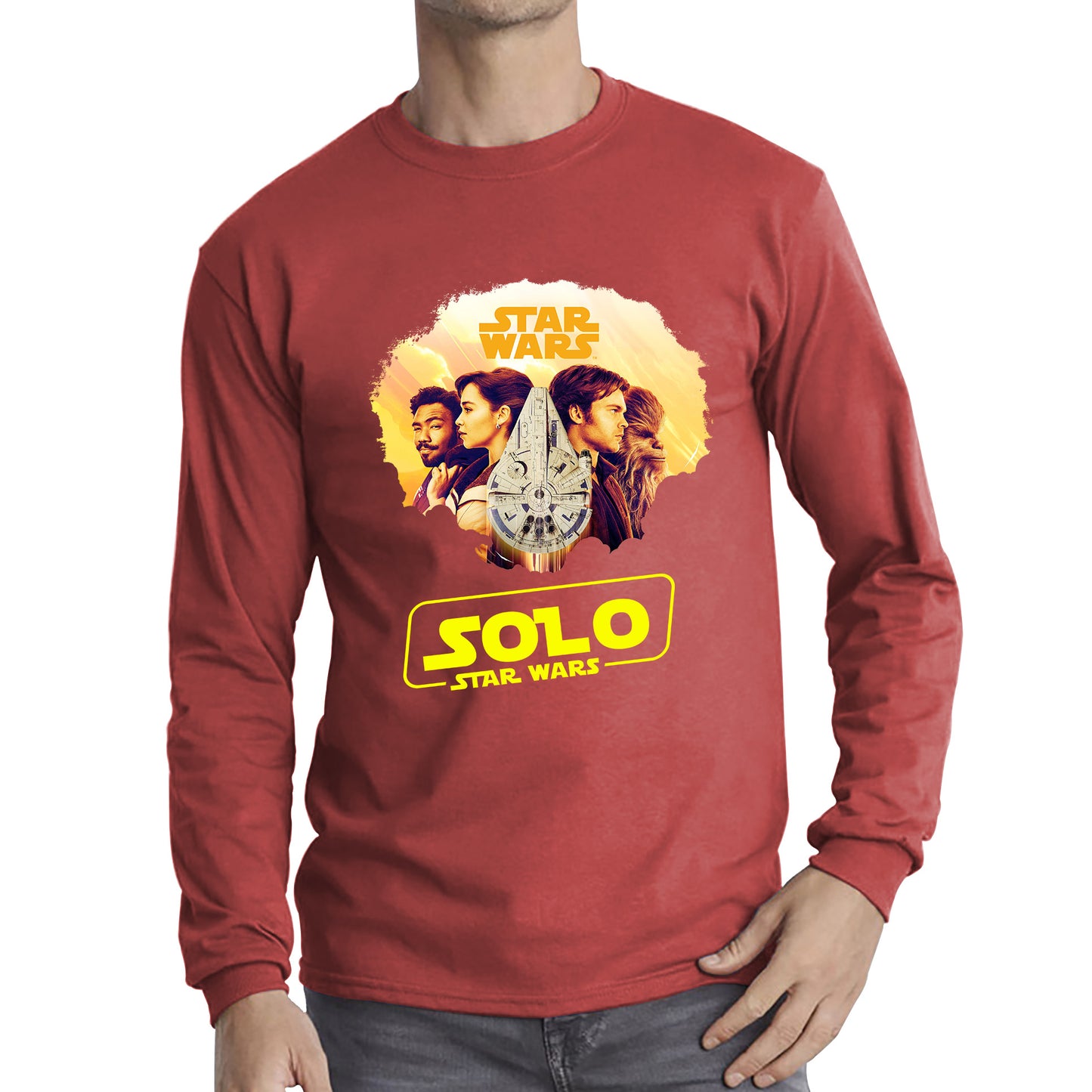 Star Wars Solo Chewie Lando Qira Characters Solo A Star Wars Story Sci-fi Action Adventure Movie Galaxy's Edge Trip Long Sleeve T Shirt