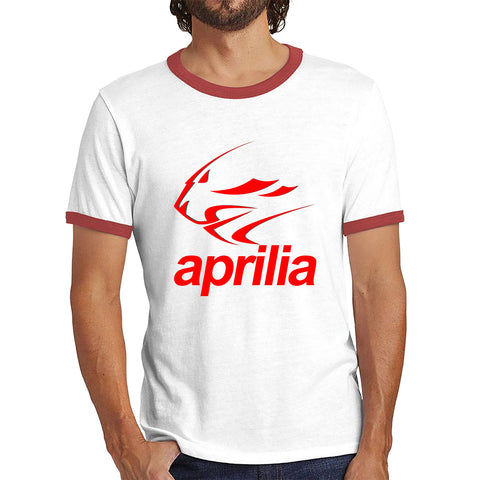 Aprilia Racing Logo Italian Motorcycle And Scooters Aprilia Be A Racer Aprilia Racing Team MotoGP Ringer T Shirt