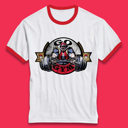 Pokémon Go Gym Funny Pokémon Gym Trainer Gamer Nerd Parody Gym Training Bodybuilding Workout Ringer T Shirt