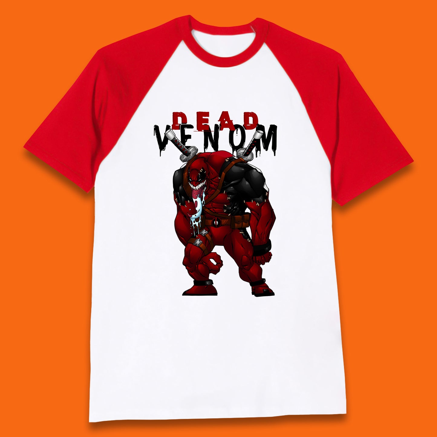Marvel Contest Of Champions Venompool Marvel Comics Superhero Deadpool Marvel Universe Character Dead Venom Baseball T Shirt