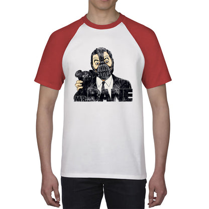 Mr. Bean With Teddy Spoof Mr. Bane Osito Supervillain Metahuman The Man Who Broke The Bat Comic Book Character Baseball T Shirt