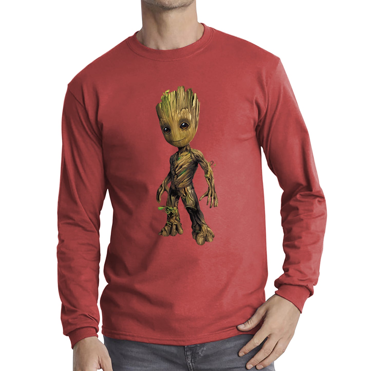 Baby Groot Comic book character Guardians of the Galaxy I am Groot Action Adventure Comedy Sci-Fi Movie Long Sleeve T Shirt