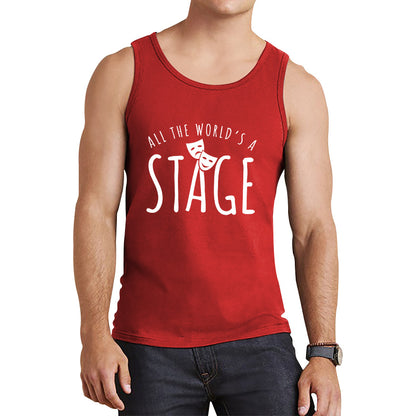 All The World’s A Stage By William Shakespeare Quote National Shakespeare Day Tank Top