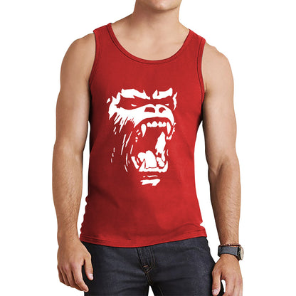 Gorilla Roar Angry Face Gym Workout Fitness Gym Clothing Workout Training Bodybuilding Tank Top