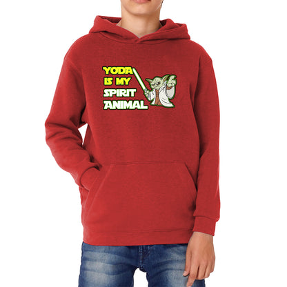 Yoda Is My Spirit Animal Yoda Legendary Jedi Master Disney Star Wars Day 46th Anniversary Kids Hoodie