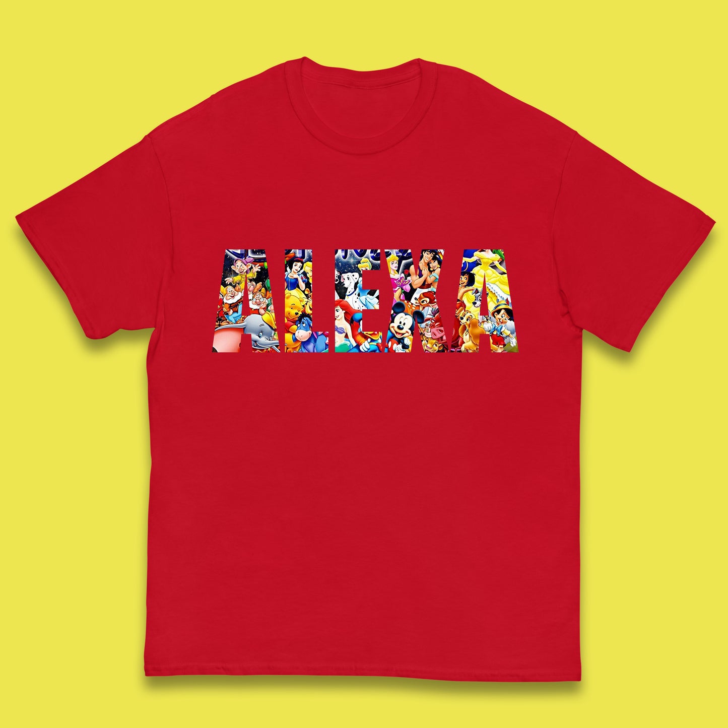 Personalised All Disney Fictional Characters Disney Family Animated Cartoons Movies Characters Disney World Kids T Shirt