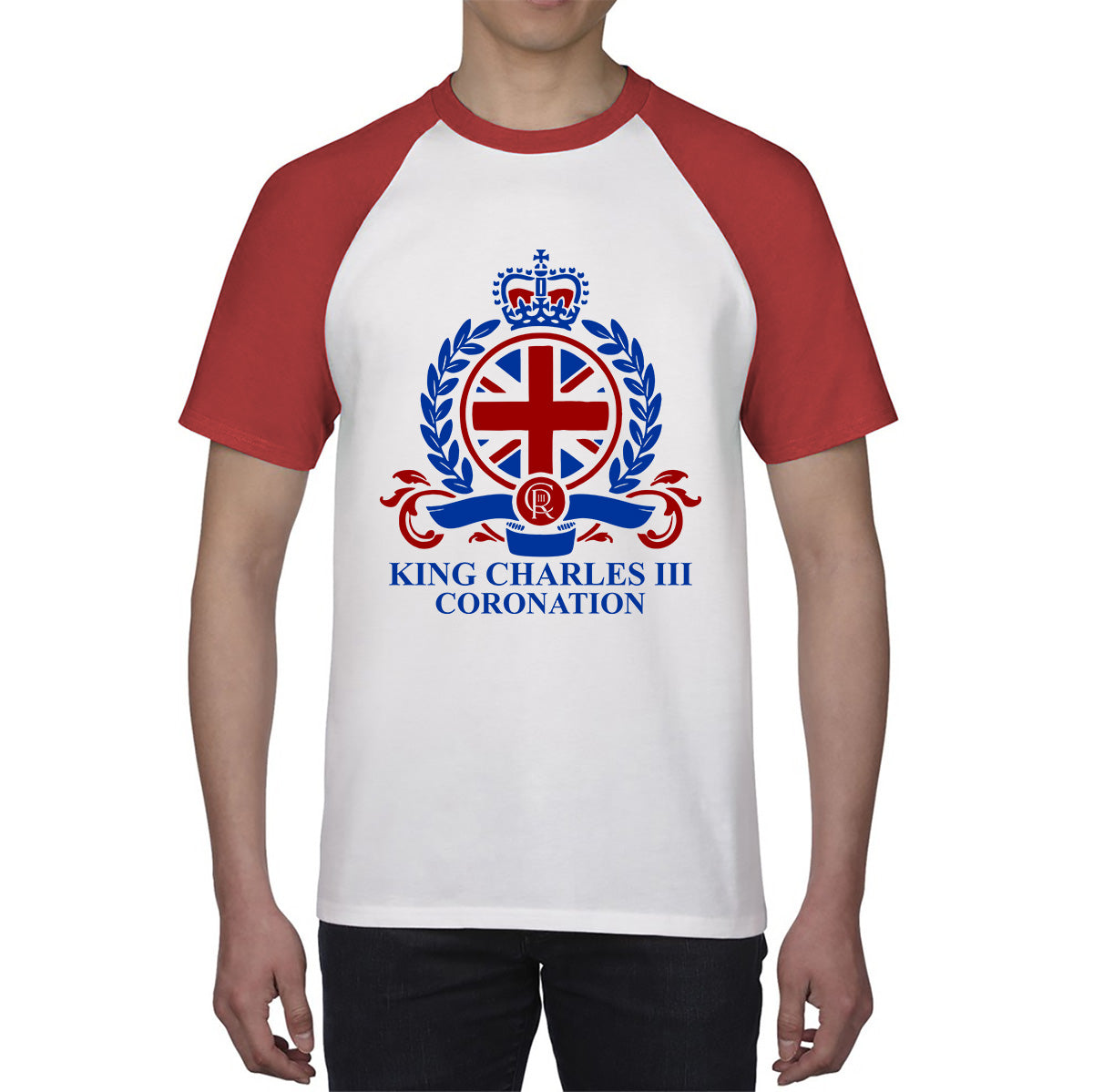King Charles III Coronation 2023 CR III King Of England United Kingdom His Majesty Baseball T Shirt