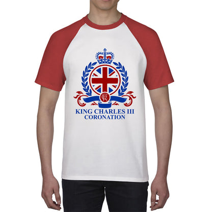 King Charles III Coronation 2023 CR III King Of England United Kingdom His Majesty Baseball T Shirt