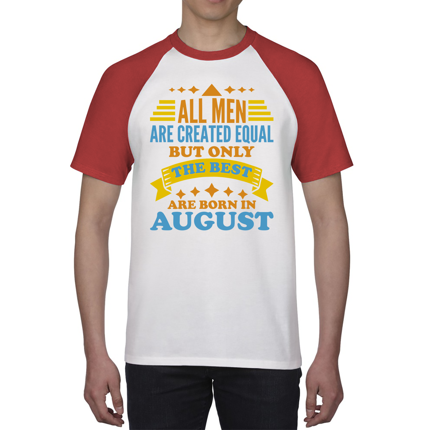 August Birthday Baseball Shirt