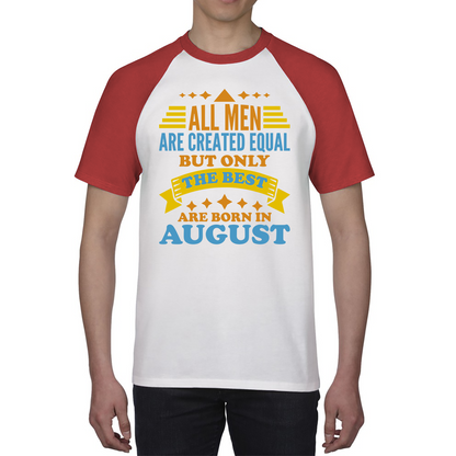 August Birthday Baseball Shirt