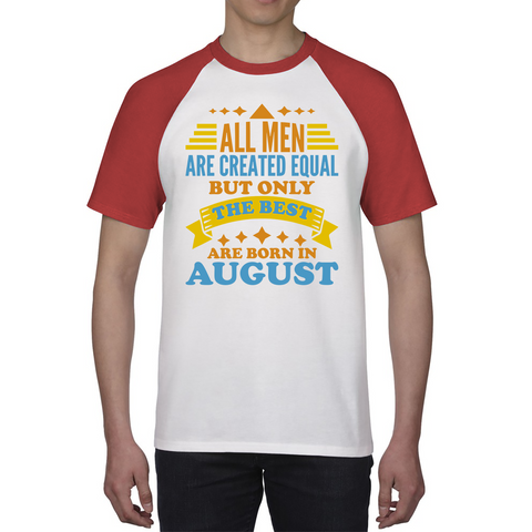 August Birthday Baseball Shirt