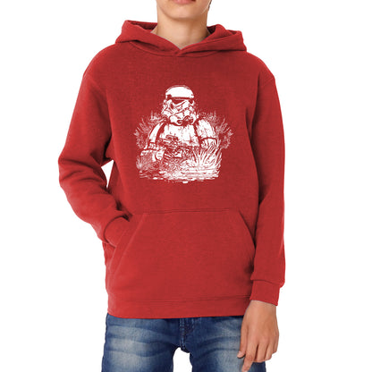 Storm Pooper Under The Sea The Force is Strong With This One Fighter Movie Series Kids Hoodie