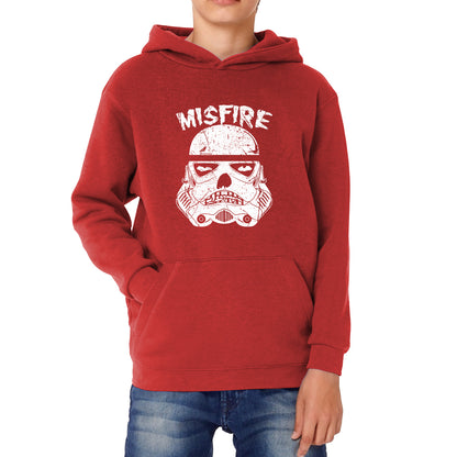 Misfire The Dark Side Made Me Do It Spoof Trooper Armor Helmet Movie Series Kids Hoodie