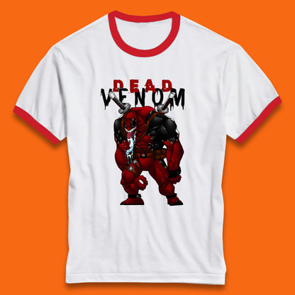Marvel Contest Of Champions Venompool Marvel Comics Superhero Deadpool Marvel Universe Character Dead Venom Ringer T Shirt