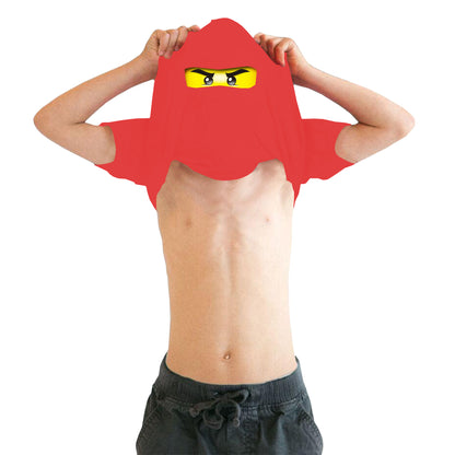 Ask Me About My Ninja Disguise Ninja Eyes Brick Flip Top Ninja Cartoon Karate Martial Arts Ninja Lovers Kids T Shirt