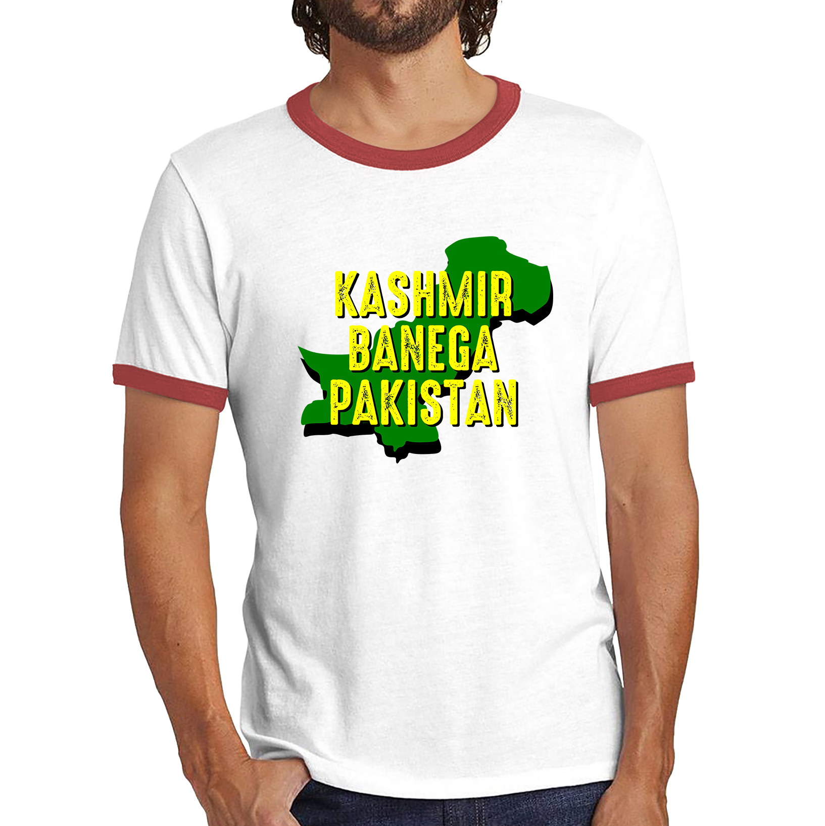 Kashmir Banega Pakistan Stand With Kashmir Pray For Kashmir And Muslims Ringer T Shirt