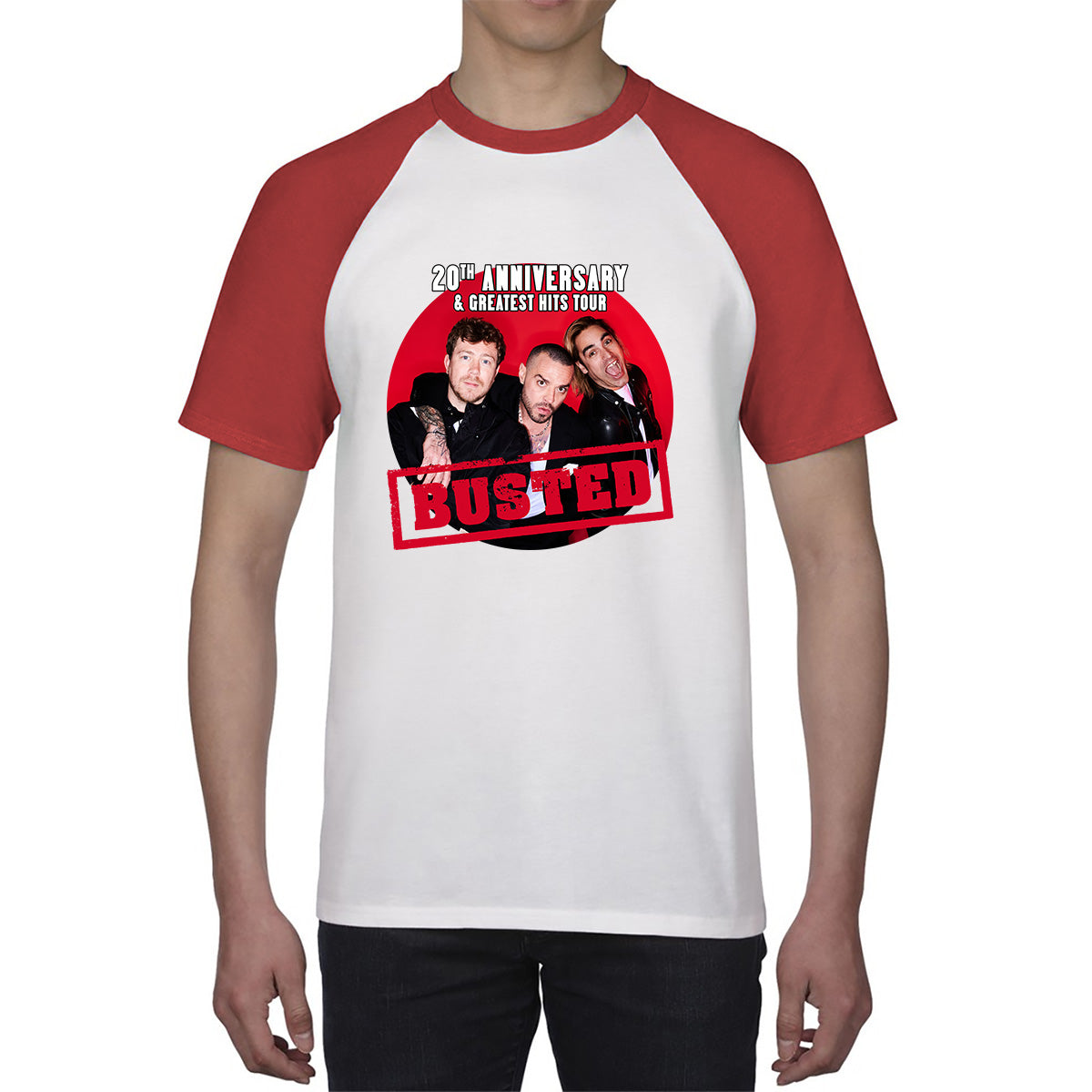 Busted Are Back To Celebrate Their 20th Anniversary Musician Band Busted Singers Baseball T Shirt
