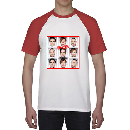 Half Way There Studio Album By Busted English Pop Punk Band Busted 20th Anniversary Baseball T Shirt