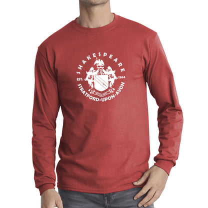 William Shakespeare's Birthplace, Stratford-Upon-Avon, Warwickshire, England, UK National Shakespeare Day Long Sleeve T Shirt