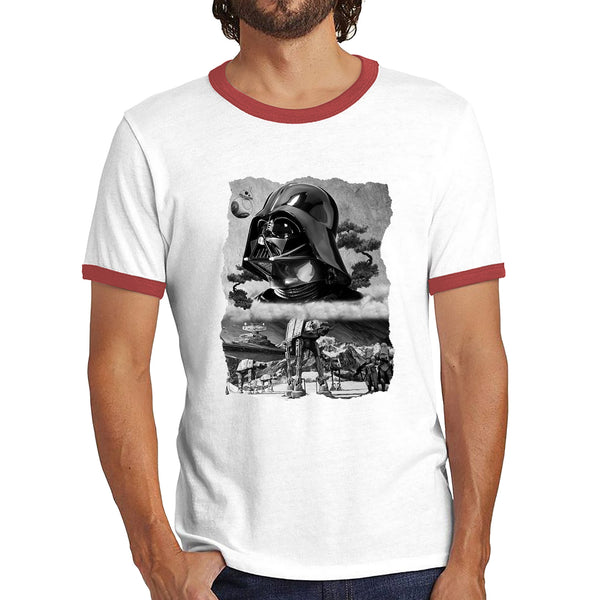 The Force Is Strong With This One Vintage Poster Graphic Movie Series Ringer T Shirt