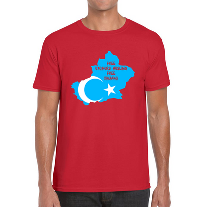 Free Uyghurs Muslims Free Xinjiang Freedom For Uyghurs Turkestan T Shirt