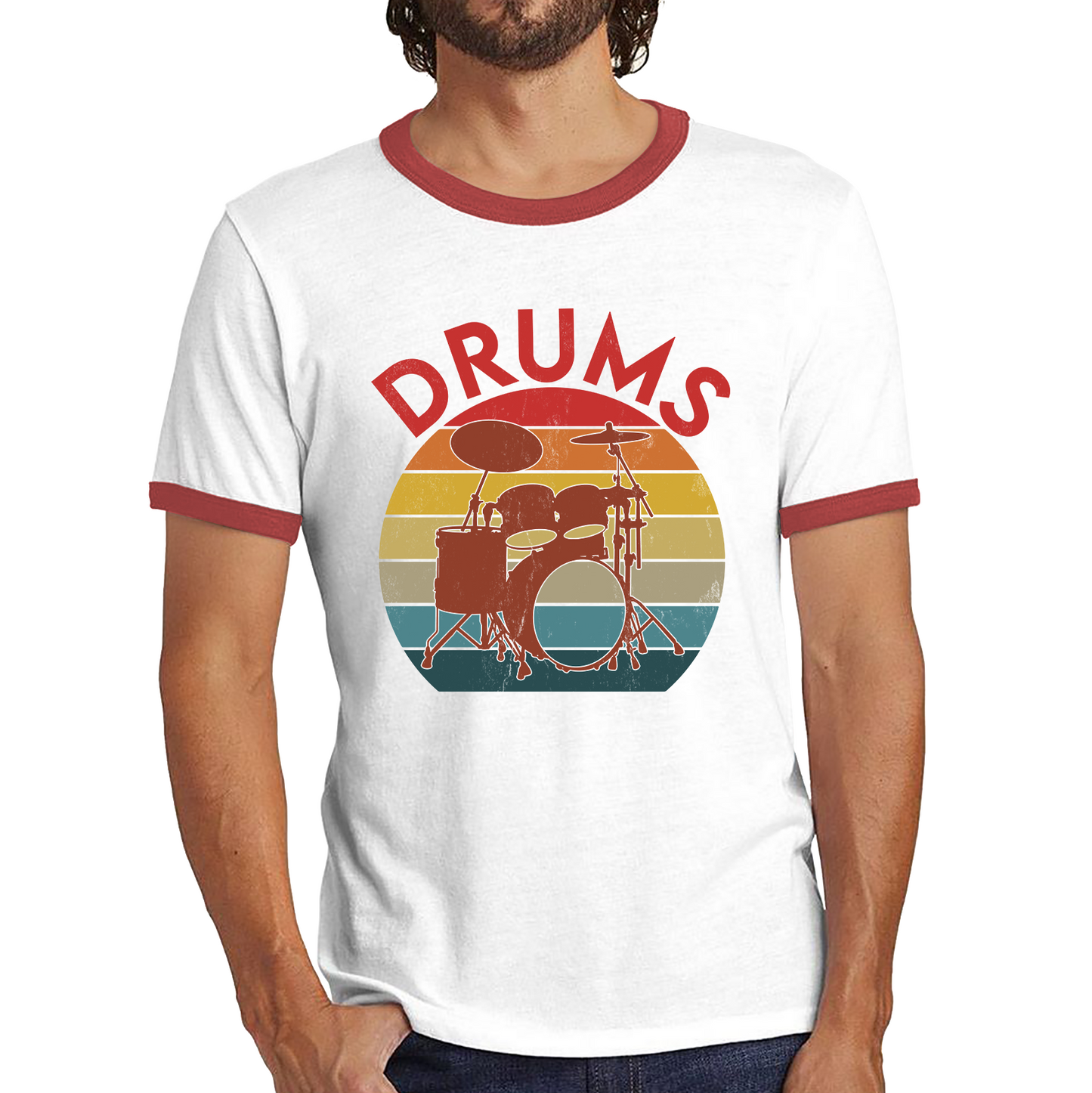 Adults Drum Equipment Ringer Shirt