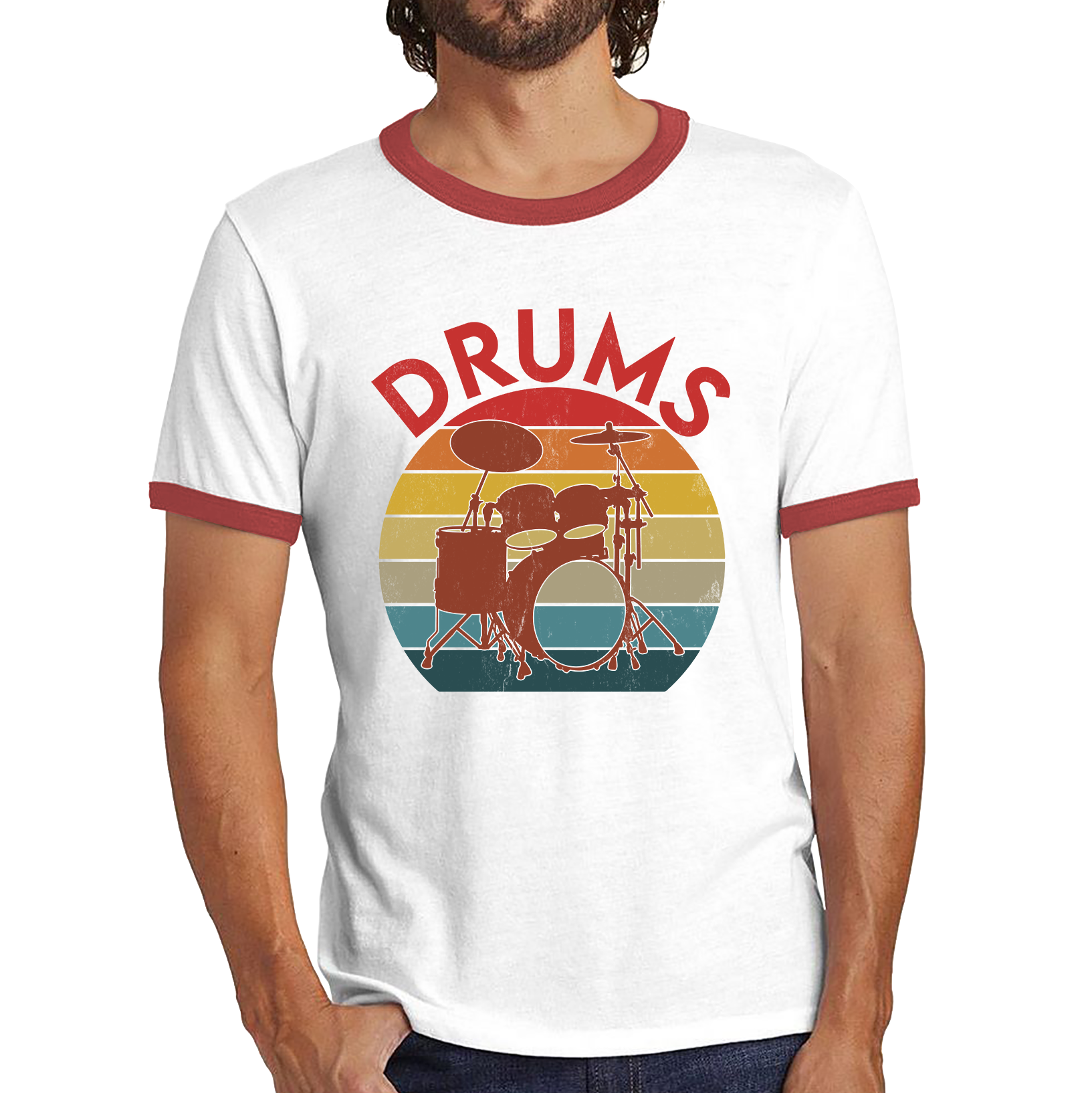 Adults Drum Equipment Ringer Shirt