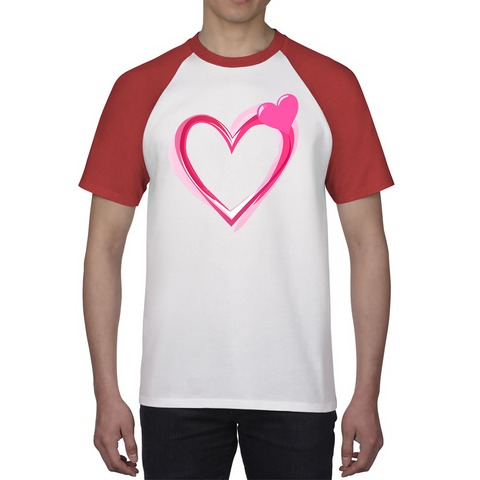Love Valentines Day Baseball T Shirt, Valentines Heart Raglan T Shirt, Cute Valentine‘s Day Baseball T Shirt
