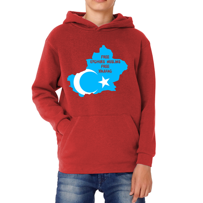 Free Uyghurs Muslims Free Xinjiang Freedom For Uyghurs Turkestan Hoodie