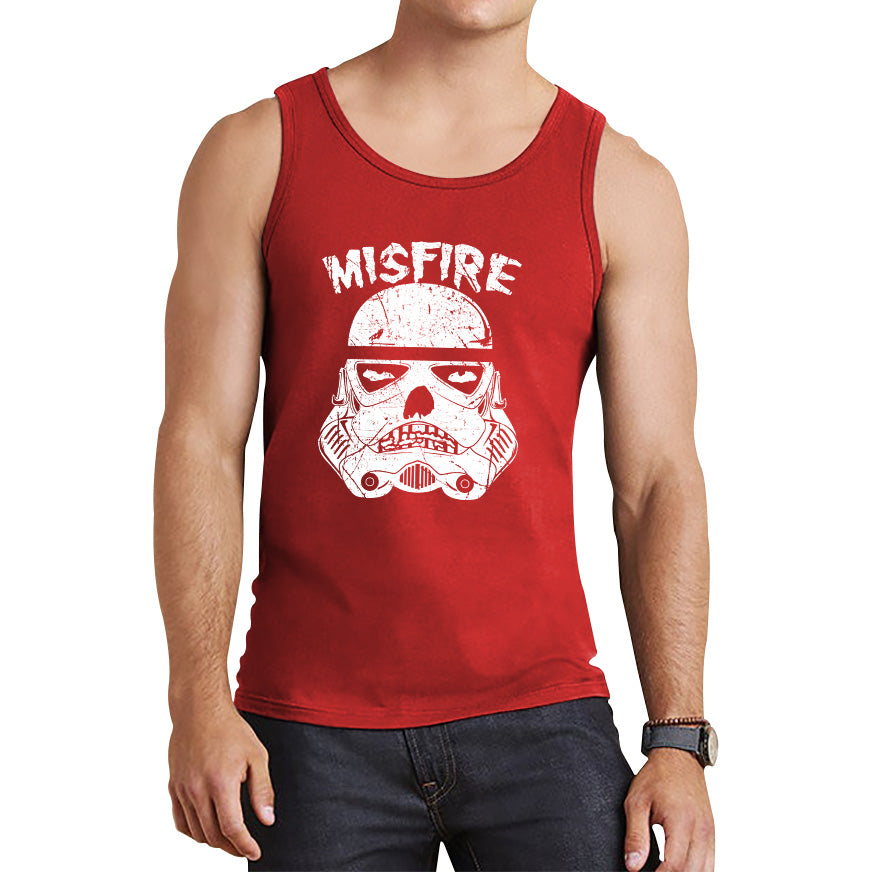 Misfire The Dark Side Made Me Do It Spoof Trooper Armor Helmet Movie Series Tank Top
