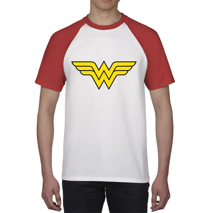 Wonder Woman Logo Superhero Wonder Girl Super Woman Comic Book Character Baseball T Shirt