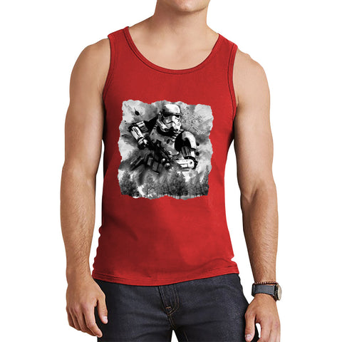 Hunter In The Forest Death Star Vintage Poster Graphic Movie Series Tank Top