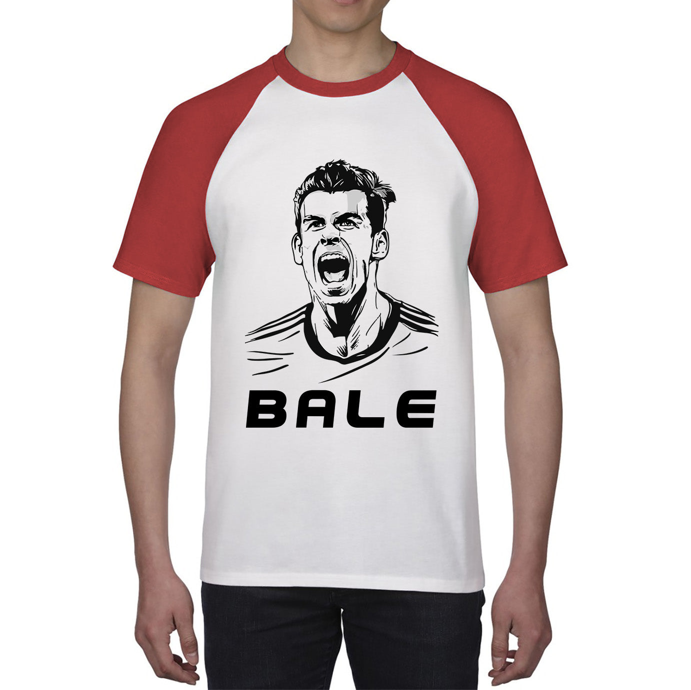 Football Player Retro Style Portrait Soccer Player Welsh Former Professional Footballer Sports Champion Baseball T Shirt