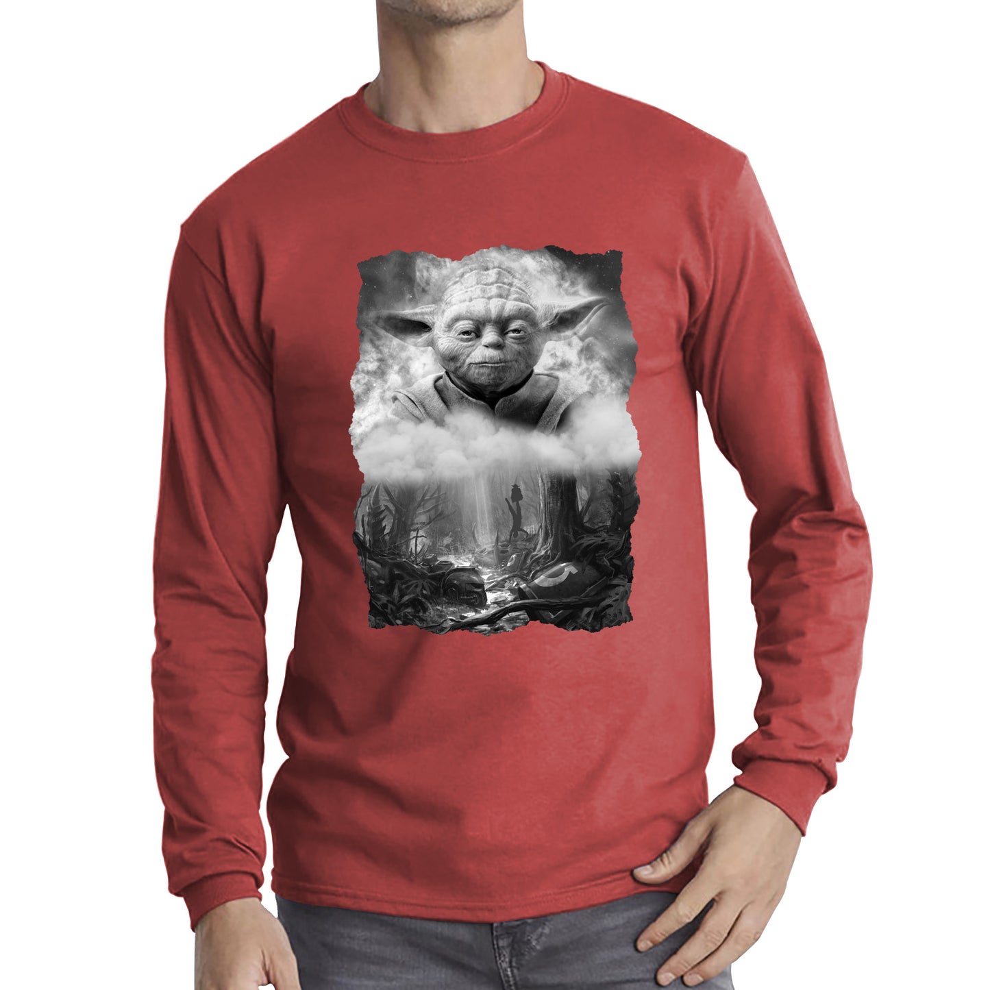 Anger Fear Aggression The Dark Side Are They Vintage Poster Graphic Movie Series Long Sleeve T Shirt