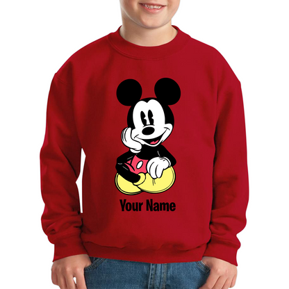 Personalised Disney Mickey Mouse Your Name Cartoon Character Disney World Walt Disney Kids Jumper