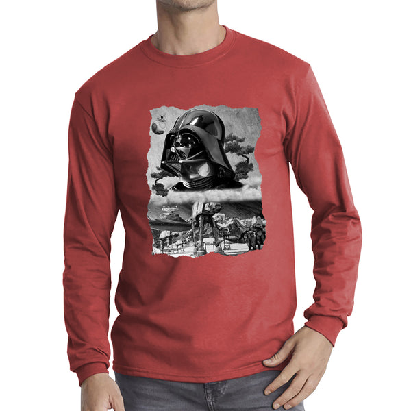 The Force Is Strong With This One Vintage Poster Graphic Movie Series Long Sleeve T Shirt