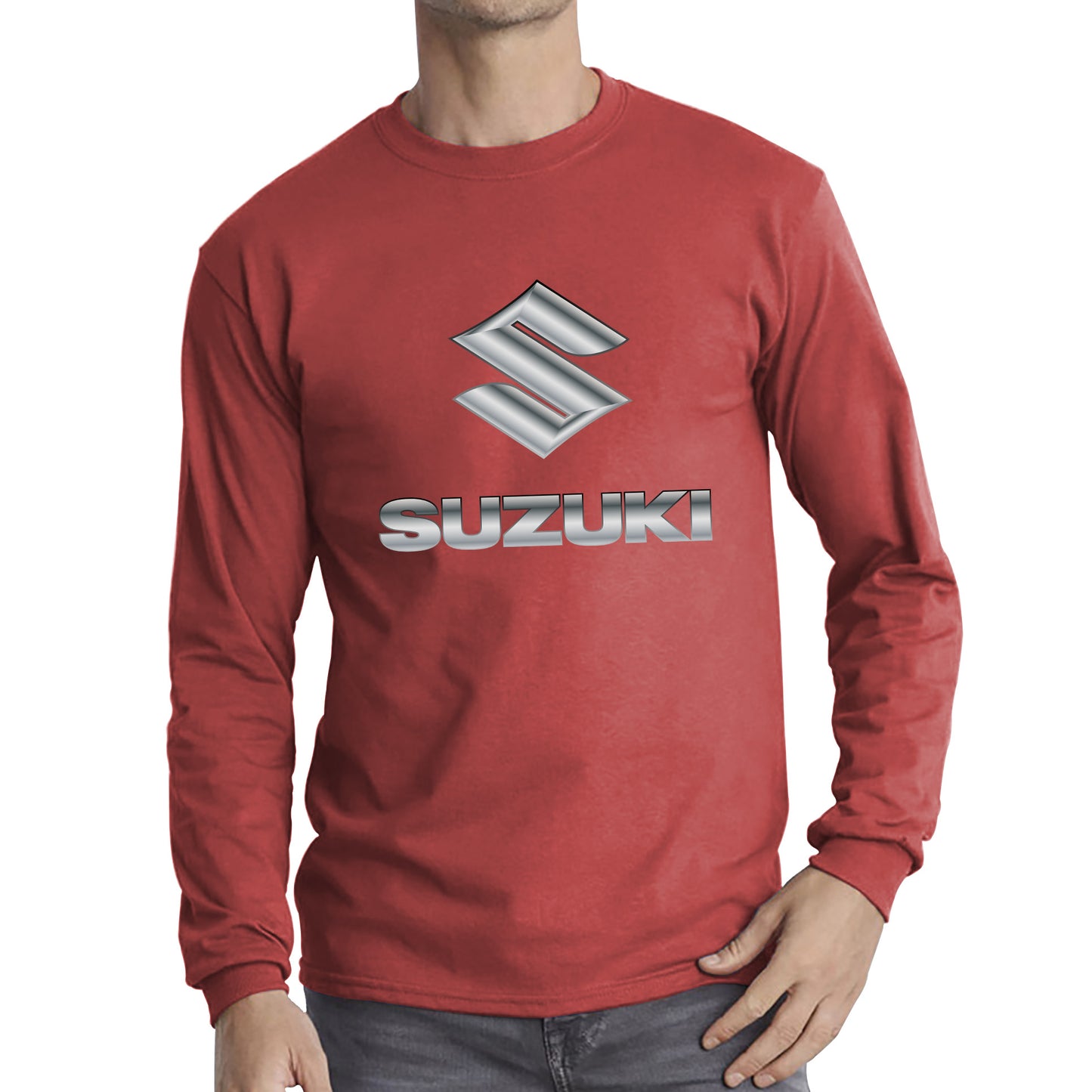 Suzuki Motorcycle Logo Dynamic Riding Suzuki Motorsports Suzuki Motorcycle Motocross Bike Racing Long Sleeve T Shirt